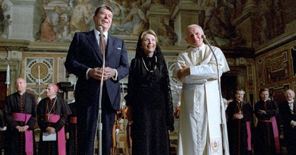 The Pope and Ronald Reagan
